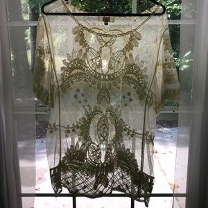 Gorgeous lace boho blouse